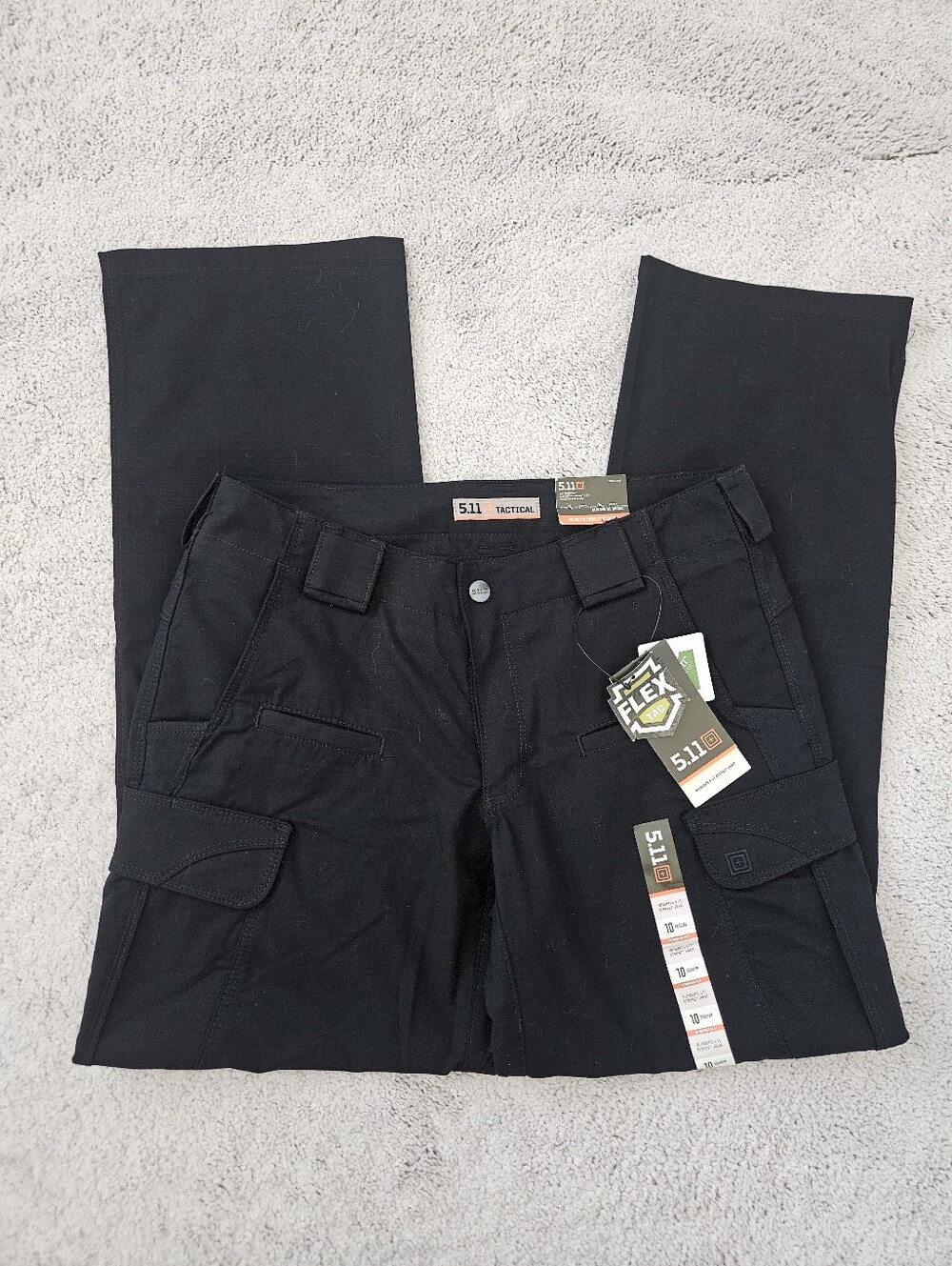 NWT 5.11 | Stryke Black Tactical Pant Straight Leg Cargo Multi Pocket Womens 10 - Picture 3 of 8